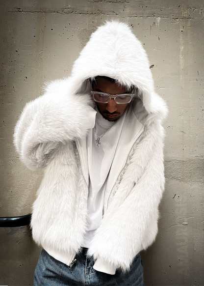 Unisex Reversible Fur Zip-Up