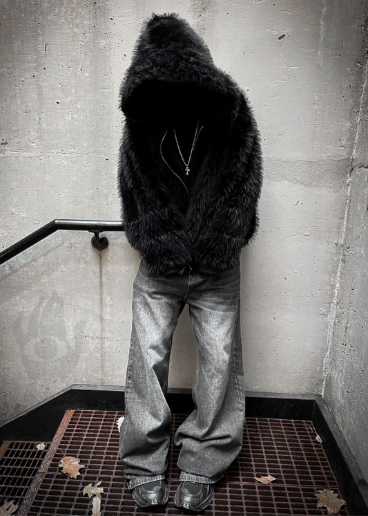 Unisex Reversible Fur Zip-Up